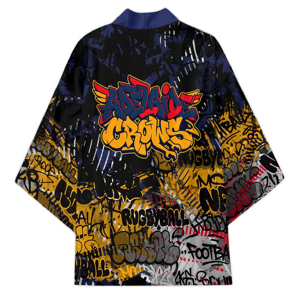 Adelaide Crows Kimono Urban Graffiti Street Art - Bold Abstract Spray Paint