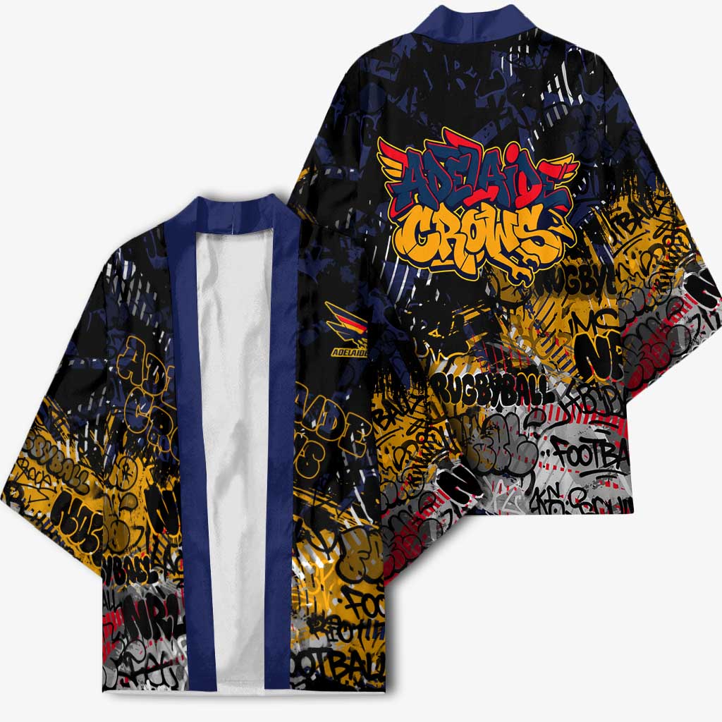 Adelaide Crows Kimono Urban Graffiti Street Art - Bold Abstract Spray Paint
