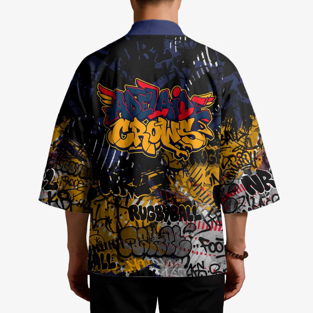 Adelaide Crows Kimono Urban Graffiti Street Art - Bold Abstract Spray Paint