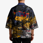 Adelaide Crows Kimono Urban Graffiti Street Art - Bold Abstract Spray Paint
