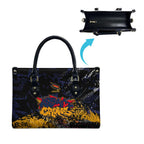 Adelaide Crows Leather Bag Urban Graffiti Street Art - Bold Abstract Spray Paint