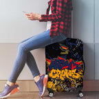 Adelaide Crows Luggage Cover Urban Graffiti Street Art - Bold Abstract Spray Paint