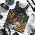 Adelaide Crows Men Tank Top Urban Graffiti Street Art - Bold Abstract Spray Paint