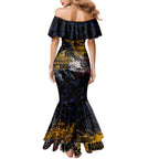 Adelaide Crows Mermaid Dress Urban Graffiti Street Art - Bold Abstract Spray Paint
