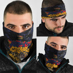 Adelaide Crows Neck Gaiter Urban Graffiti Street Art - Bold Abstract Spray Paint
