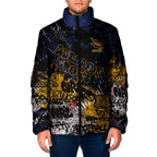 Adelaide Crows Padded Jacket Urban Graffiti Street Art - Bold Abstract Spray Paint