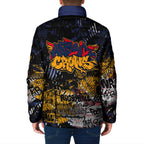 Adelaide Crows Padded Jacket Urban Graffiti Street Art - Bold Abstract Spray Paint