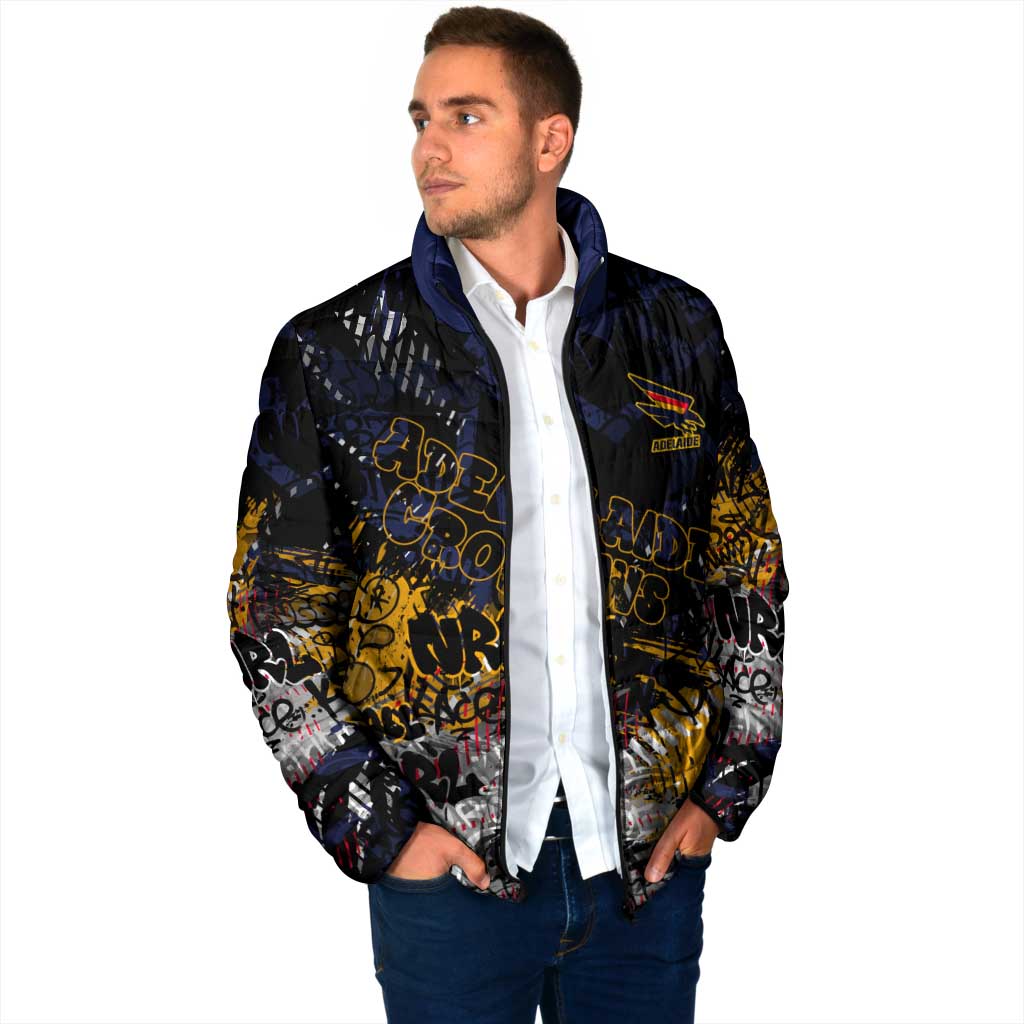 Adelaide Crows Padded Jacket Urban Graffiti Street Art - Bold Abstract Spray Paint