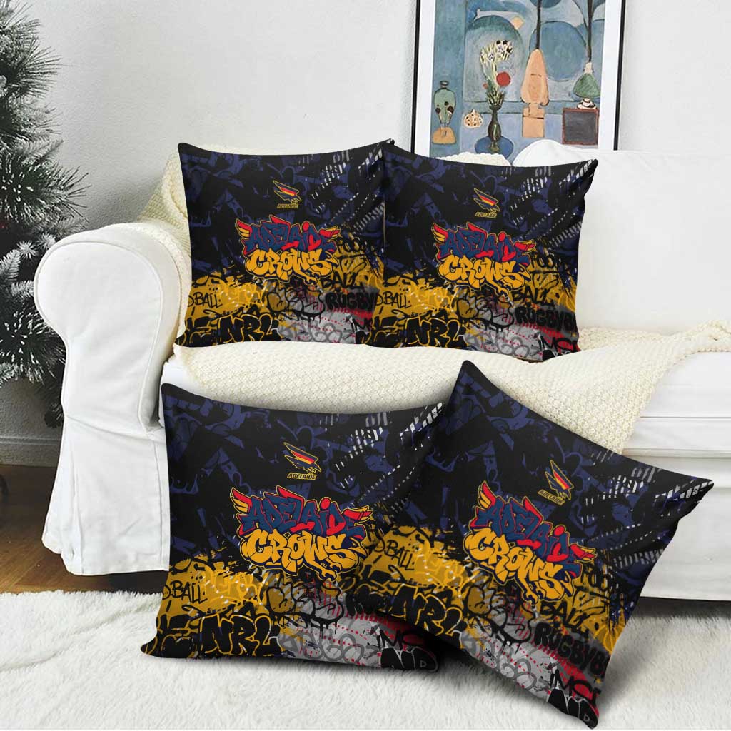 Adelaide Crows Pillow Cover Urban Graffiti Street Art - Bold Abstract Spray Paint