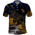 Adelaide Crows Polo Shirt Urban Graffiti Street Art - Bold Abstract Spray Paint