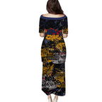 Adelaide Crows Puletasi Urban Graffiti Street Art - Bold Abstract Spray Paint