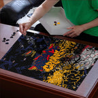 Adelaide Crows Puzzle Urban Graffiti Street Art - Bold Abstract Spray Paint