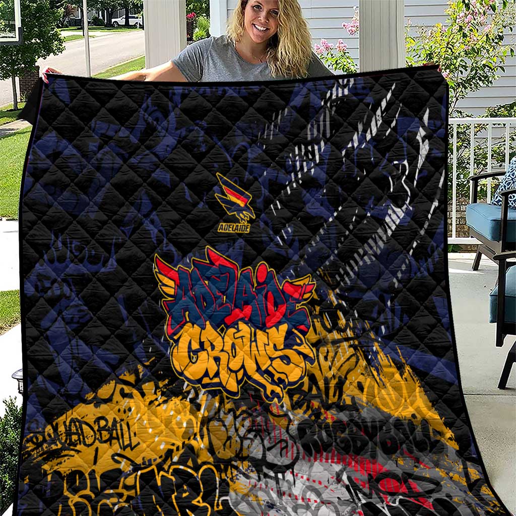 Adelaide Crows Quilt Urban Graffiti Street Art - Bold Abstract Spray Paint