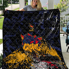 Adelaide Crows Quilt Urban Graffiti Street Art - Bold Abstract Spray Paint