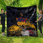 Adelaide Crows Quilt Urban Graffiti Street Art - Bold Abstract Spray Paint