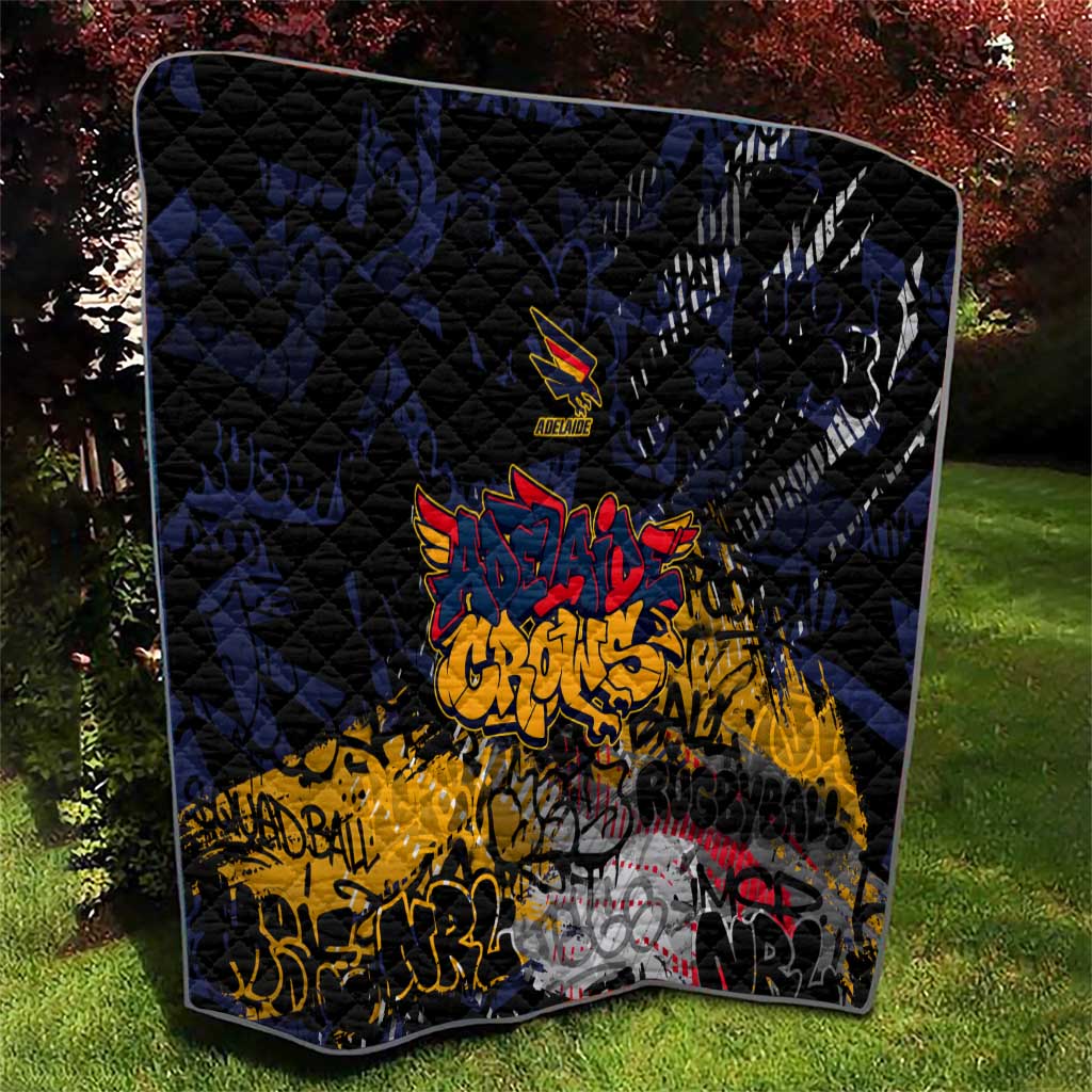 Adelaide Crows Quilt Urban Graffiti Street Art - Bold Abstract Spray Paint