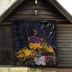 Adelaide Crows Quilt Urban Graffiti Street Art - Bold Abstract Spray Paint