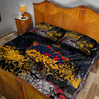 Adelaide Crows Quilt Bed Set Urban Graffiti Street Art - Bold Abstract Spray Paint