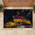 Adelaide Crows Rubber Doormat Urban Graffiti Street Art - Bold Abstract Spray Paint