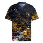 Adelaide Crows Rugby Jersey Urban Graffiti Street Art - Bold Abstract Spray Paint