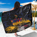 Adelaide Crows Sarong Urban Graffiti Street Art - Bold Abstract Spray Paint