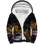 Adelaide Crows Sherpa Hoodie Urban Graffiti Street Art - Bold Abstract Spray Paint