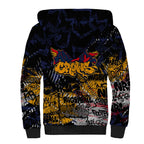 Adelaide Crows Sherpa Hoodie Urban Graffiti Street Art - Bold Abstract Spray Paint