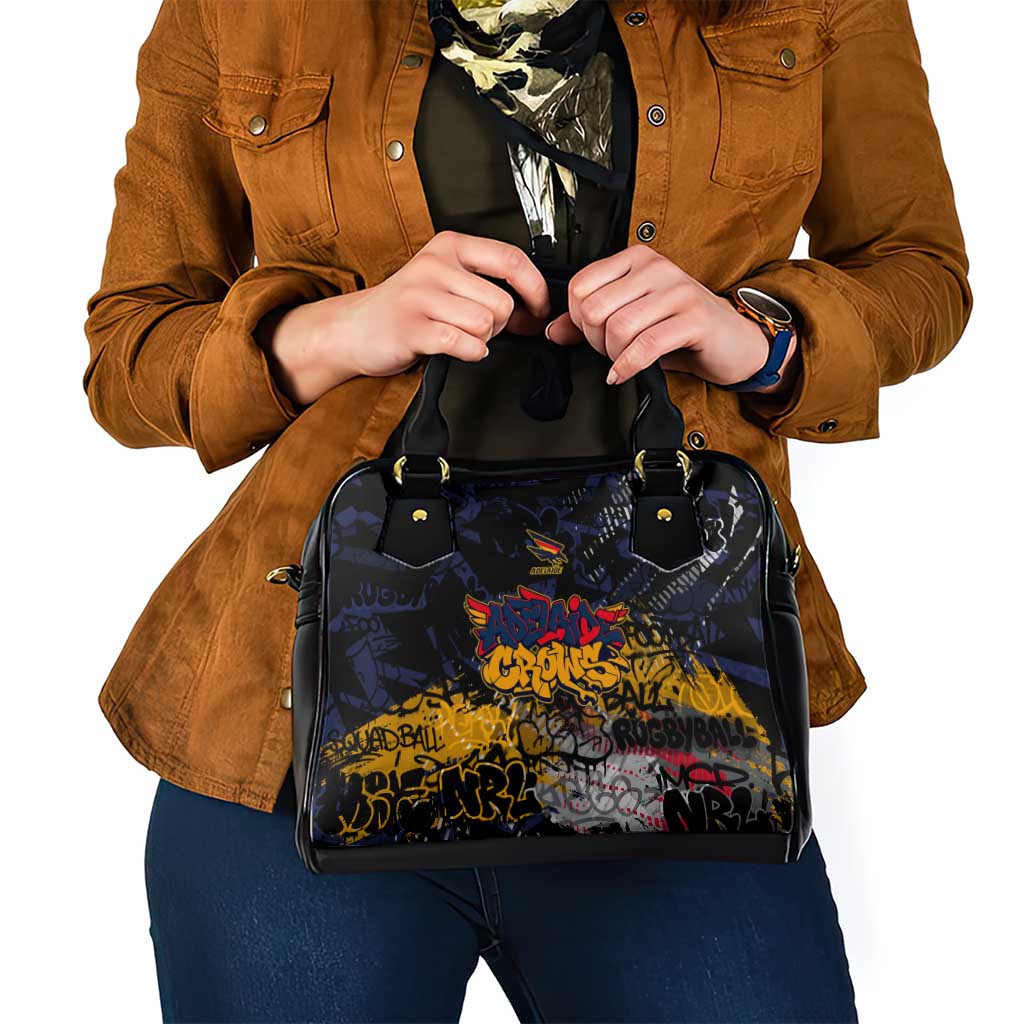 Adelaide Crows Shoulder Handbag Urban Graffiti Street Art - Bold Abstract Spray Paint