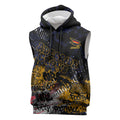 Adelaide Crows Sleeveless Hoodie Urban Graffiti Street Art - Bold Abstract Spray Paint