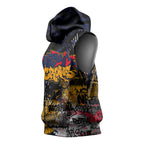 Adelaide Crows Sleeveless Hoodie Urban Graffiti Street Art - Bold Abstract Spray Paint