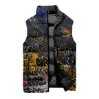 Adelaide Crows Sleeveless Puffer Jacket Urban Graffiti Street Art - Bold Abstract Spray Paint