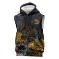 Adelaide Crows Sleeveless Zip Hoodie Urban Graffiti Street Art - Bold Abstract Spray Paint