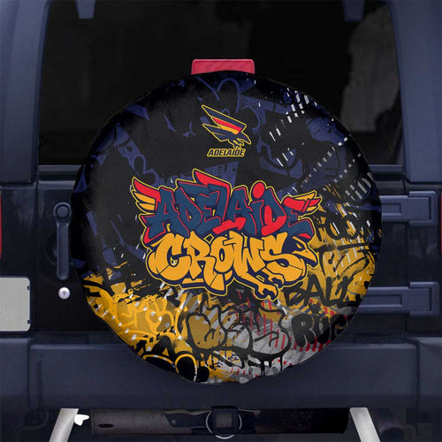 Adelaide Crows Spare Tire Cover Urban Graffiti Street Art - Bold Abstract Spray Paint