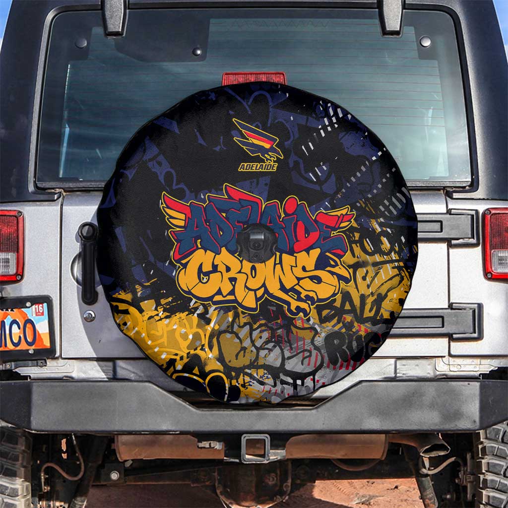 Adelaide Crows Spare Tire Cover Urban Graffiti Street Art - Bold Abstract Spray Paint