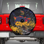 Adelaide Crows Spare Tire Cover Urban Graffiti Street Art - Bold Abstract Spray Paint