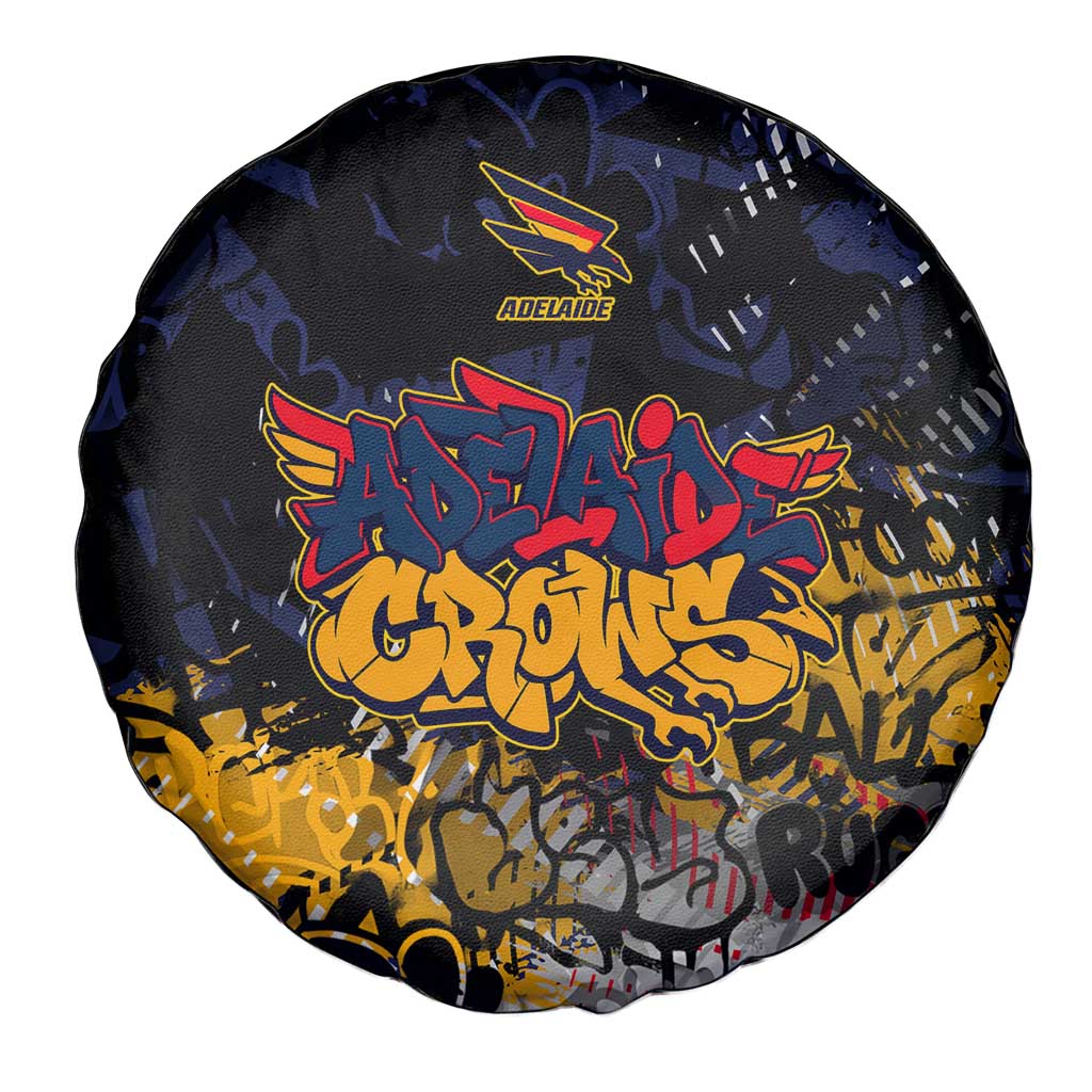 Adelaide Crows Spare Tire Cover Urban Graffiti Street Art - Bold Abstract Spray Paint