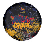 Adelaide Crows Spare Tire Cover Urban Graffiti Street Art - Bold Abstract Spray Paint