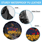 Adelaide Crows Spare Tire Cover Urban Graffiti Street Art - Bold Abstract Spray Paint