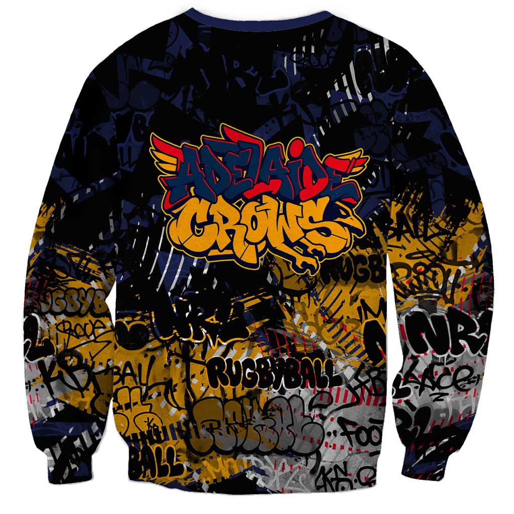 Adelaide Crows Sweatshirt Urban Graffiti Street Art - Bold Abstract Spray Paint