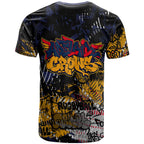 Adelaide Crows T Shirt Urban Graffiti Street Art - Bold Abstract Spray Paint