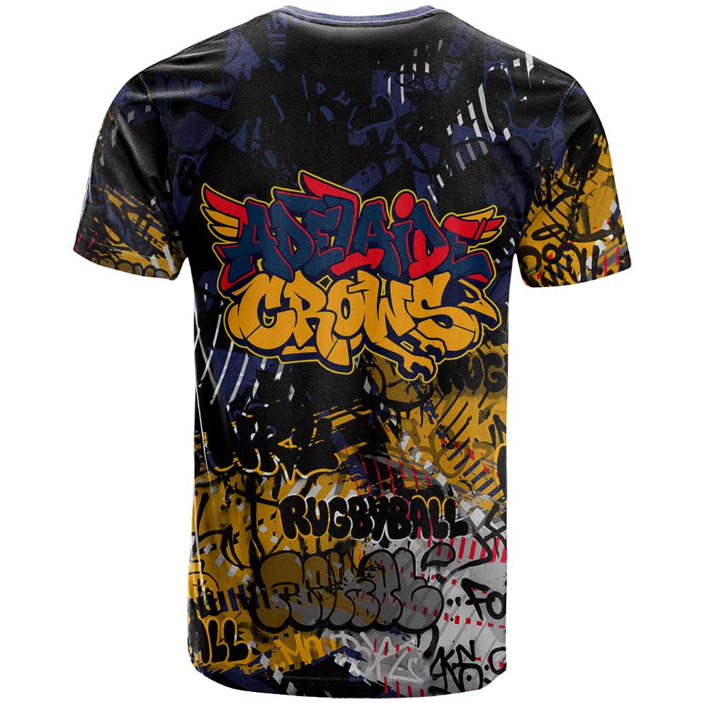 Adelaide Crows T Shirt Urban Graffiti Street Art - Bold Abstract Spray Paint