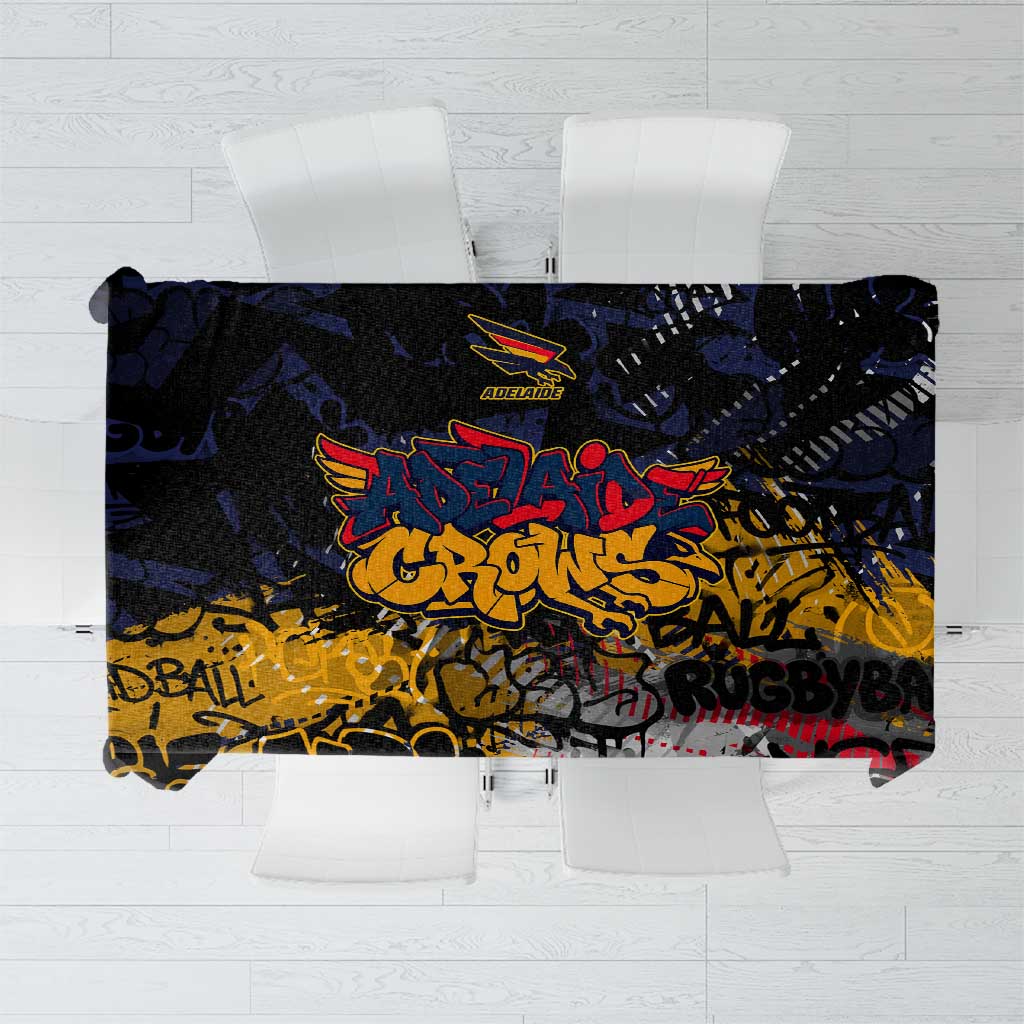 Adelaide Crows Tablecloth Urban Graffiti Street Art - Bold Abstract Spray Paint
