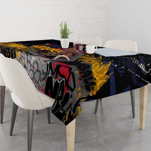 Adelaide Crows Tablecloth Urban Graffiti Street Art - Bold Abstract Spray Paint