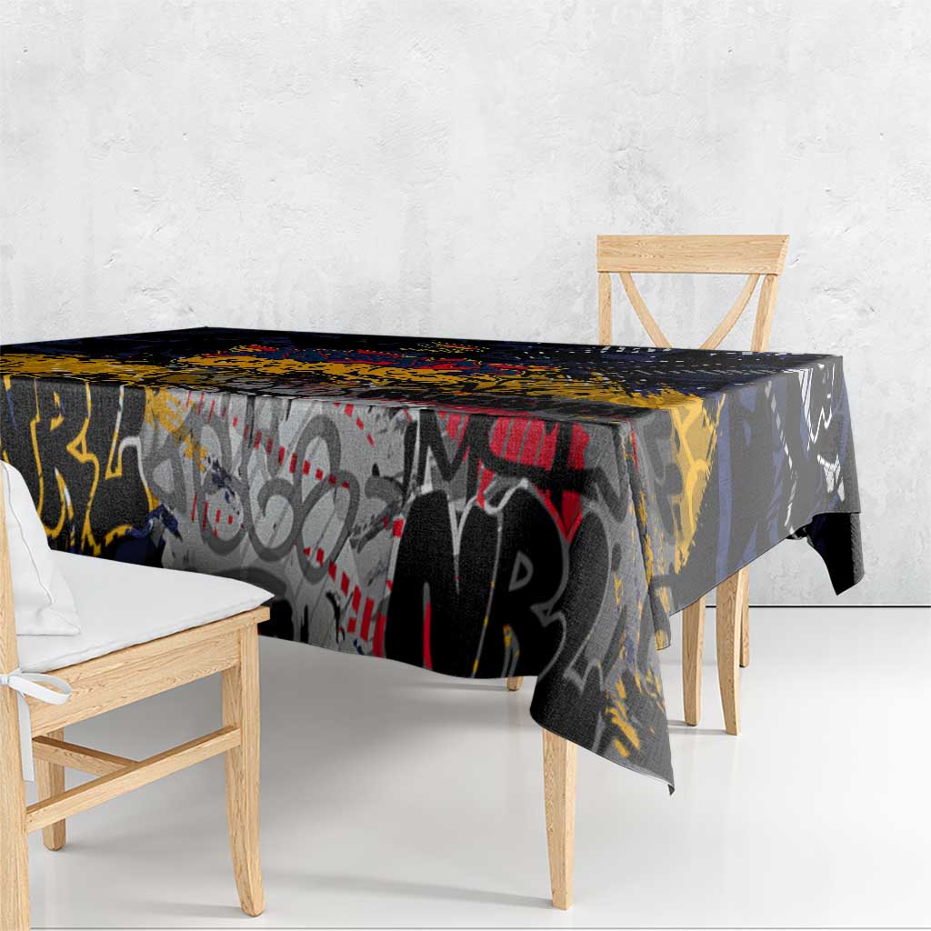 Adelaide Crows Tablecloth Urban Graffiti Street Art - Bold Abstract Spray Paint