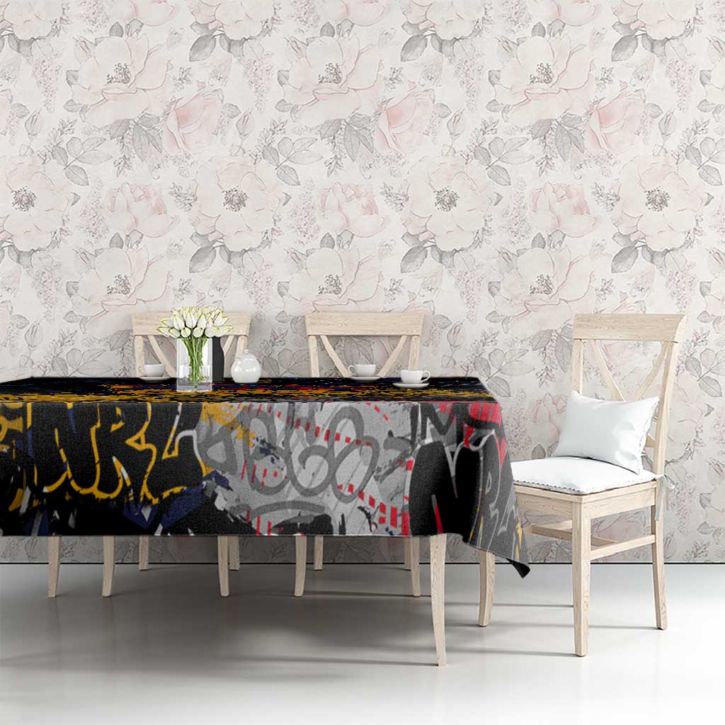 Adelaide Crows Tablecloth Urban Graffiti Street Art - Bold Abstract Spray Paint