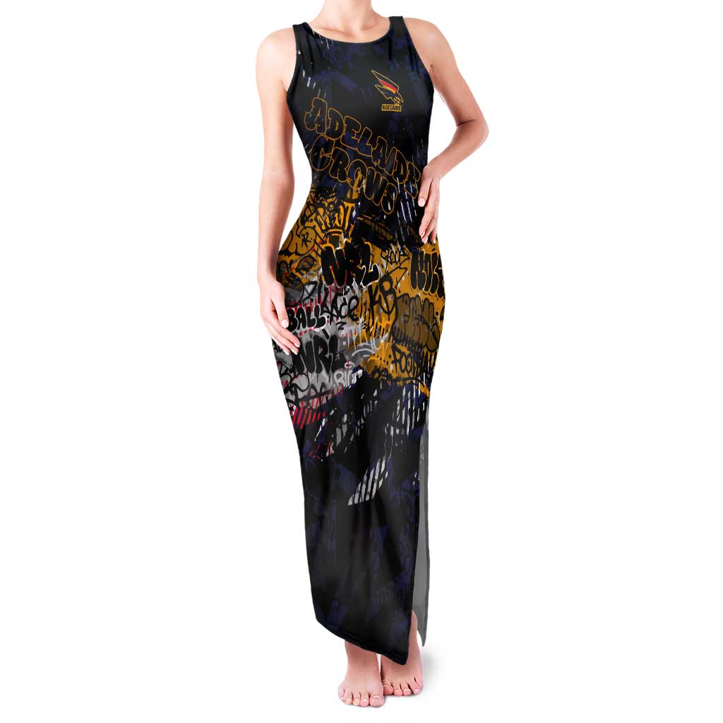 Adelaide Crows Tank Maxi Dress Urban Graffiti Street Art - Bold Abstract Spray Paint