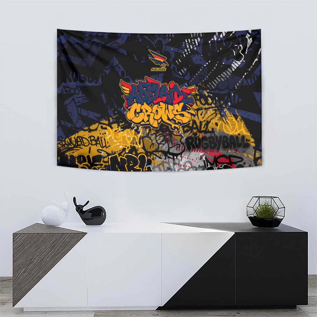 Adelaide Crows Tapestry Urban Graffiti Street Art - Bold Abstract Spray Paint
