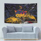 Adelaide Crows Tapestry Urban Graffiti Street Art - Bold Abstract Spray Paint