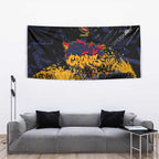 Adelaide Crows Tapestry Urban Graffiti Street Art - Bold Abstract Spray Paint