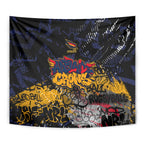 Adelaide Crows Tapestry Urban Graffiti Street Art - Bold Abstract Spray Paint